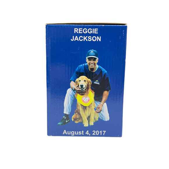 Reggie Jackson And Bat Dog Derby Bobblehead SGA Trenton Thunder 2017 w/BOX, NOB - Picture 7 of 8